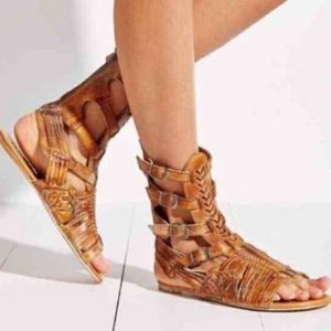 Bed stu Tan Rustic  Leather Gladiator sandal